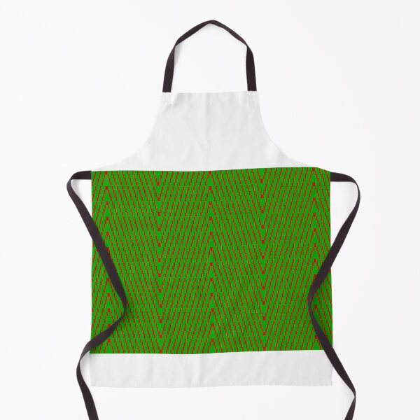 Item preview, vintage red green color oval square dot arrange in up and down zigzag arrow triangle patchwork repeat seamless style design for fabric print or t-shirt paint or backdrop wall designed and sold by pipikijung.