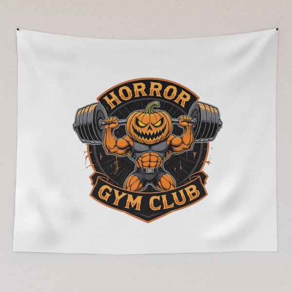 Item preview, Terror Gym Club – Pumpkin Bodybuilder designed and sold by CL7CasaLibra7.