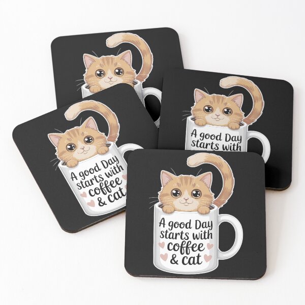 Item preview, A Good Day Starts With Coffee And Cat designed and sold by TyraYoung.