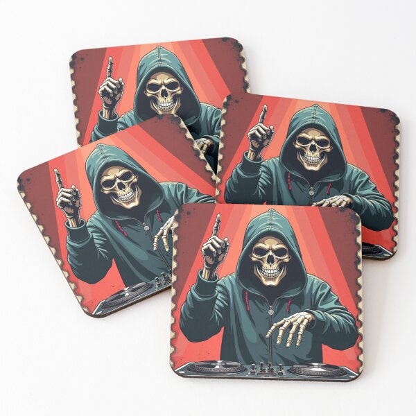 Item preview, DJ of the Night Stamp Halloween designed and sold by DrakeIreland.
