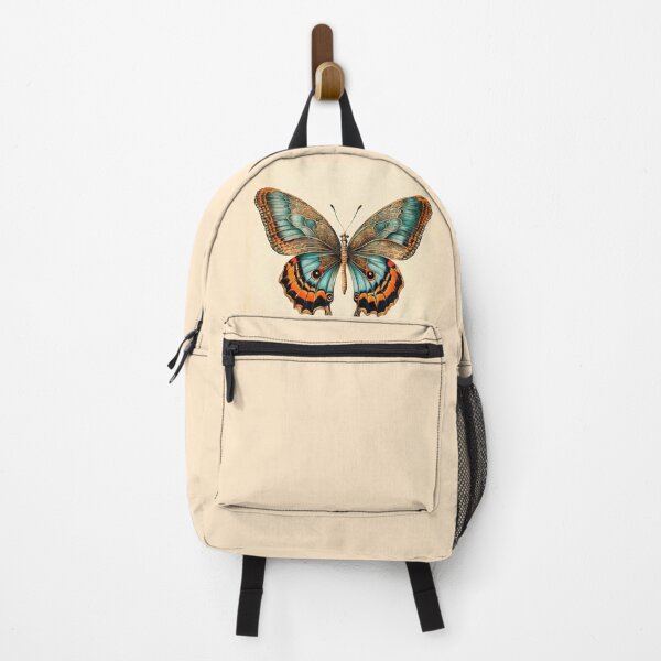 Item preview, Elegant Vintage Butterfly: Blue & Orange Botanical Illustration designed and sold by LanaGustavsson.