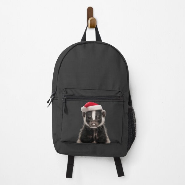 Item preview, Skunk with Christmas Hat – Festive Skunk Xmas Design designed and sold by LazyOwlStore.