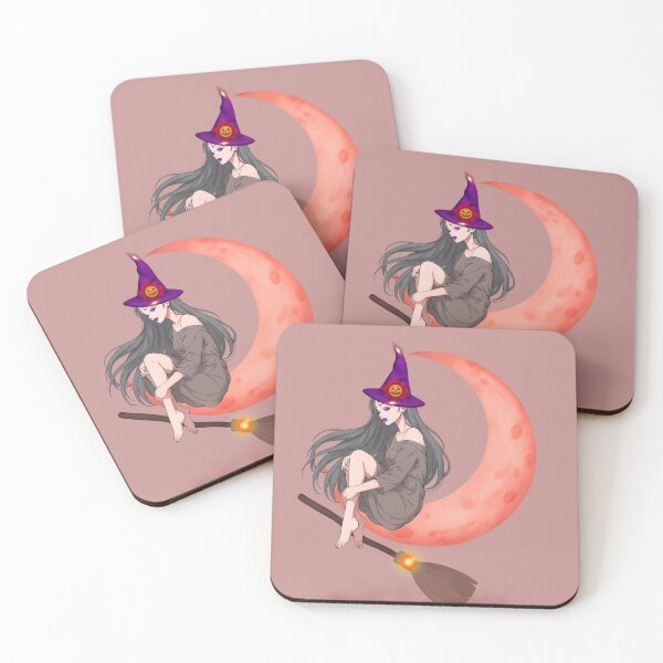 Item preview, Witch on a Broom, Halloween Moon Ride designed and sold by tinkeybabes.