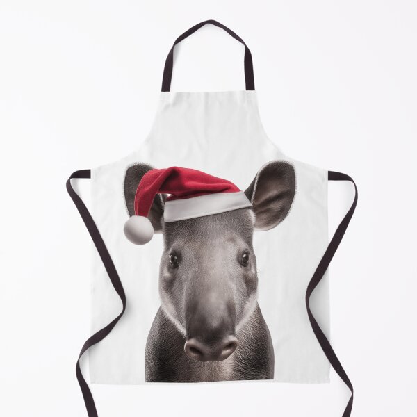 Item preview, Tapir with Christmas Hat – Festive Tapir Xmas Design designed and sold by LazyOwlStore.