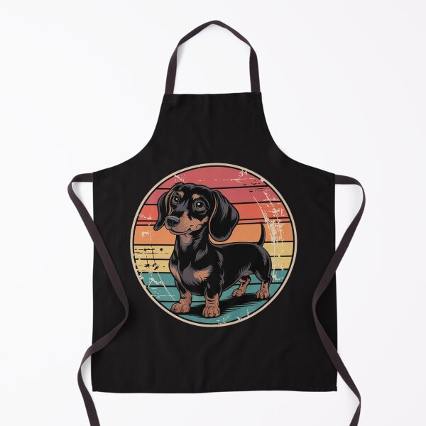 Aperçu de l'œuvre Silhouette de teckel années 60/70 grunge chien créée et vendue par Ikwalima.