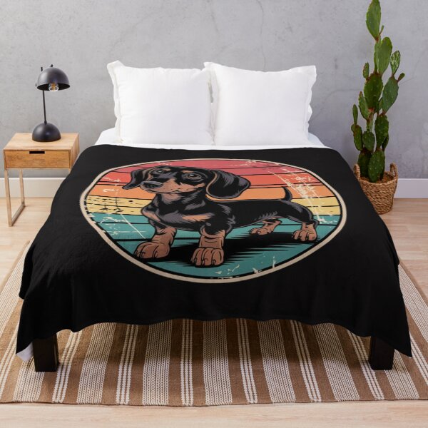 Item preview, Dachshund Silhouette 60s 70s grunge Dog designed and sold by Ikwalima.