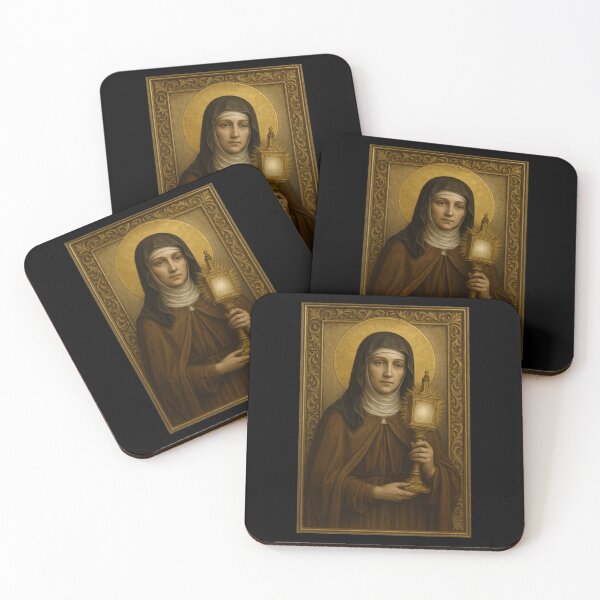 Item preview, Christian Catholic Icon of Saint Clare of Assisi designed and sold by odyssee-n.