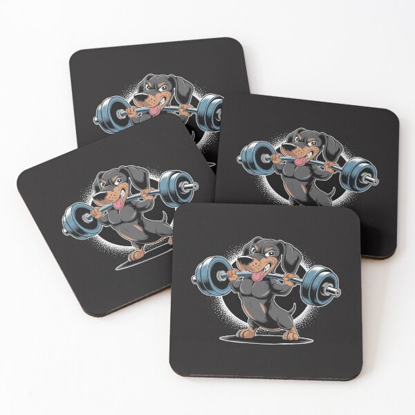 Item preview, Dachshund Weightlifting Funny Deadlift Men Fitness Gym designed and sold by Ikwalima.