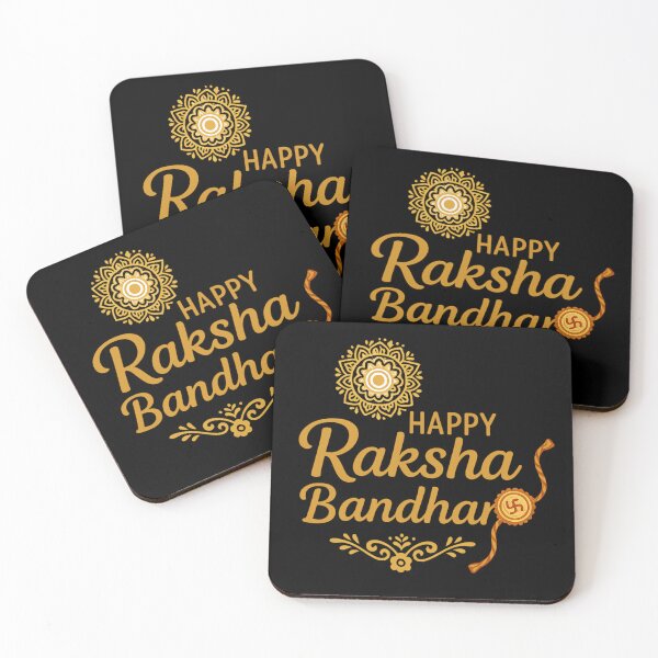 Item preview, Happy Raksha Bandhan Mandala Rakhi Design | Indian Festival Typography Art designed and sold by TshirtMyMom.