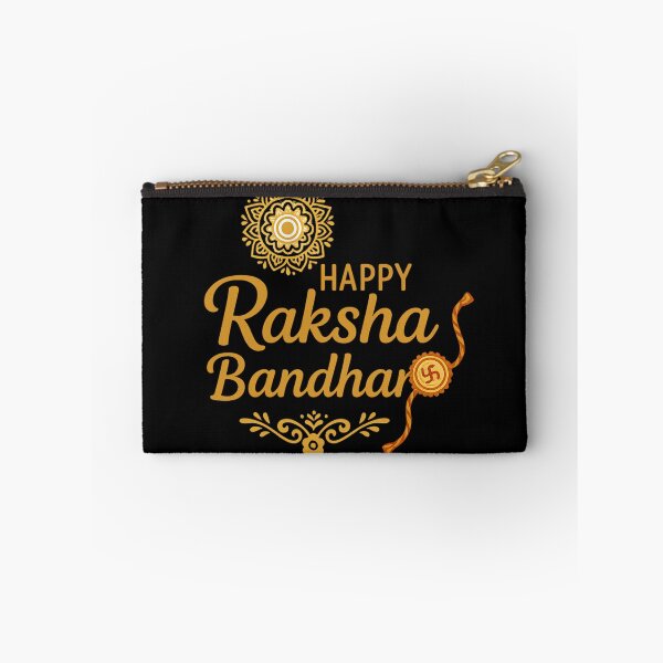 Item preview, Happy Raksha Bandhan Mandala Rakhi Design | Indian Festival Typography Art designed and sold by TshirtMyMom.
