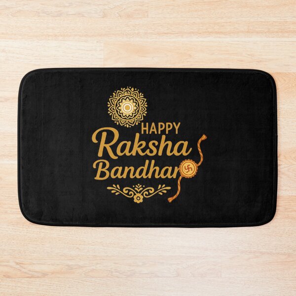 Item preview, Happy Raksha Bandhan Mandala Rakhi Design | Indian Festival Typography Art designed and sold by TshirtMyMom.