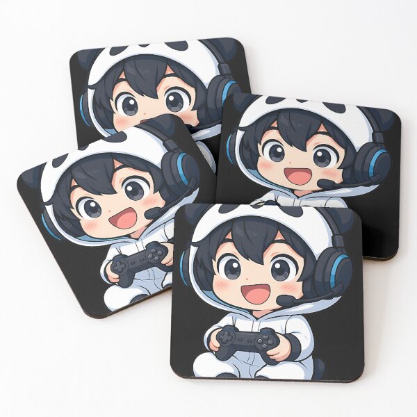 Item preview, Chibi Panda Boy Gamer  Cute Kawaii Gaming Character With Headset And Controller designed and sold by CHONAUSI1357.
