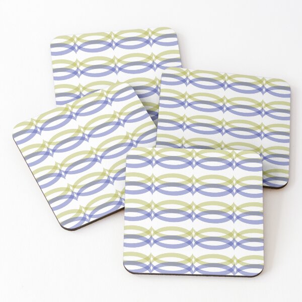 Item preview, Yellow and blue ring block on white background, design for fabric print or t-shirt paint screening, oval, round and circle, diamond designed and sold by pipikijung.