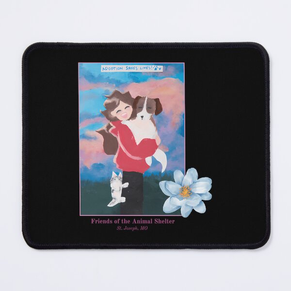 Item preview, Girl Holding A Dog With A Cat On Her Leg designed and sold by VILLEGASGARCIA.