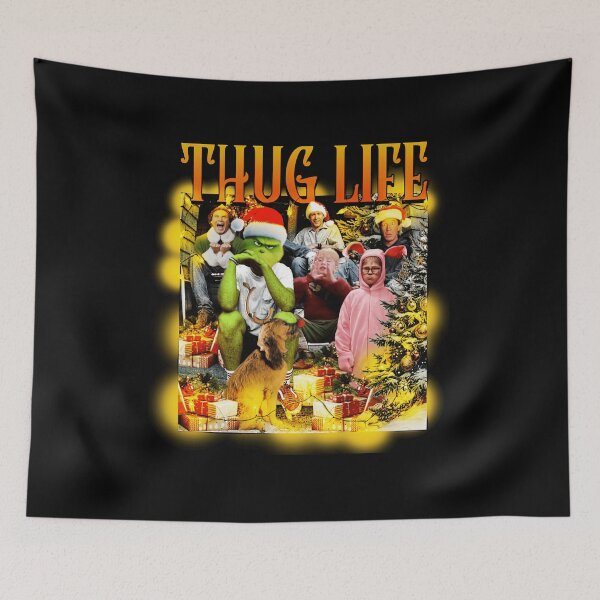 Item preview, Thug Life Funny Vintage Christmas Movie Characters Parody  designed and sold by Jasonvoorhees21.