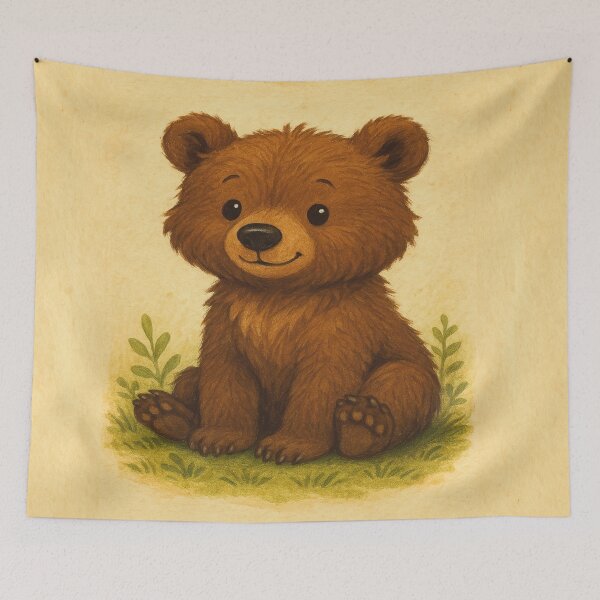 Item preview, Barry The Grizzly Cub designed and sold by ArtsyRexy.