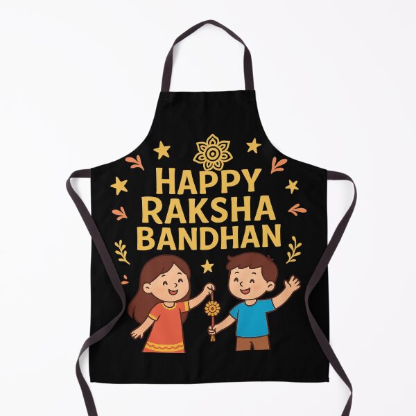 Item preview, Happy Raksha Bandhan Design | Cute Brother Sister Illustration & Festive Typography Art designed and sold by TshirtMyMom.