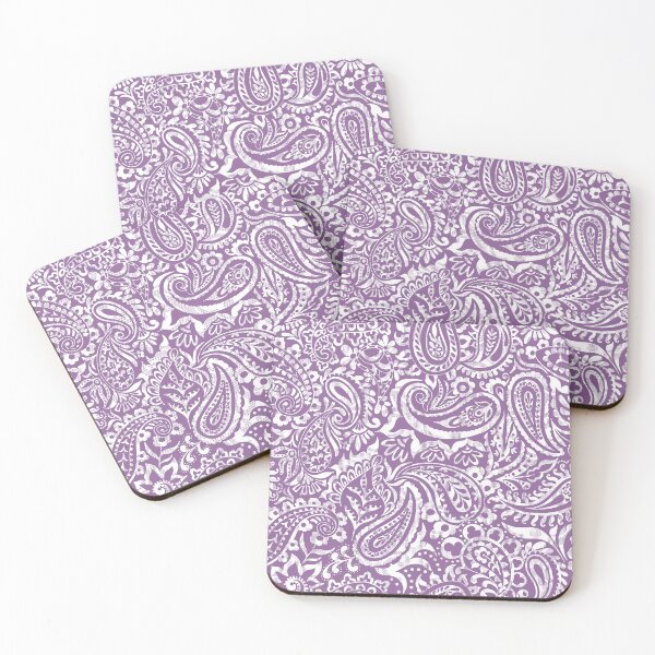 Item preview, Tear Drop Paisley-Dull Dirty Muave African Violet Grunge Effect designed and sold by Fabricatemyart.