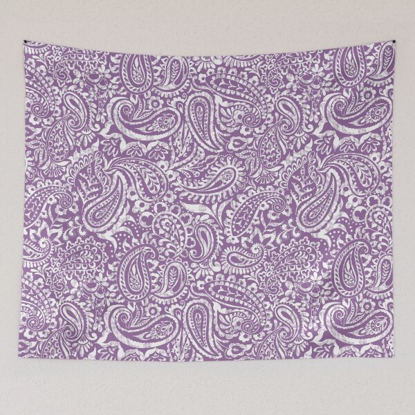 Item preview, Tear Drop Paisley-Dull Dirty Muave African Violet Grunge Effect designed and sold by Fabricatemyart.