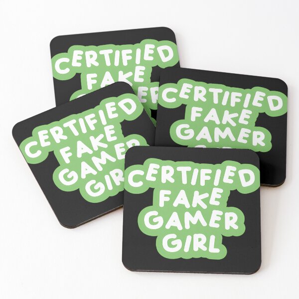 Item preview, Certified Fake Gamer Girl Green  White designed and sold by Petriaarnio.