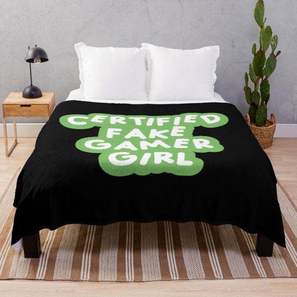 Item preview, Certified Fake Gamer Girl Green White designed and sold by Petriaarnio.