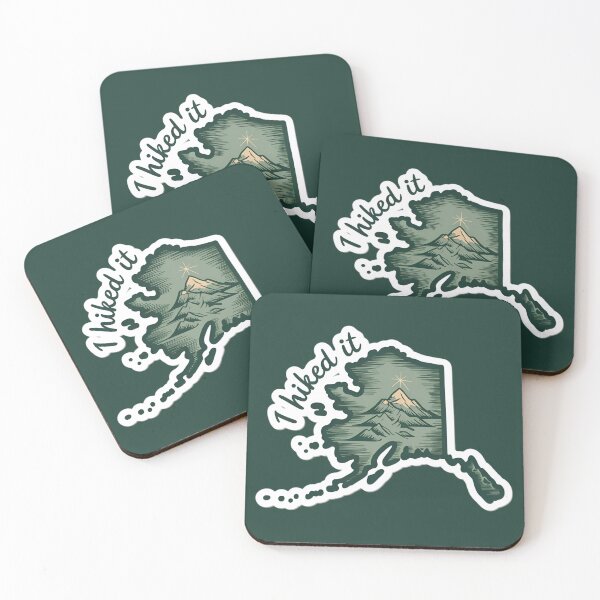 Item preview, Alaska Map Outline I Hiked Denali Peak designed and sold by Blok45.