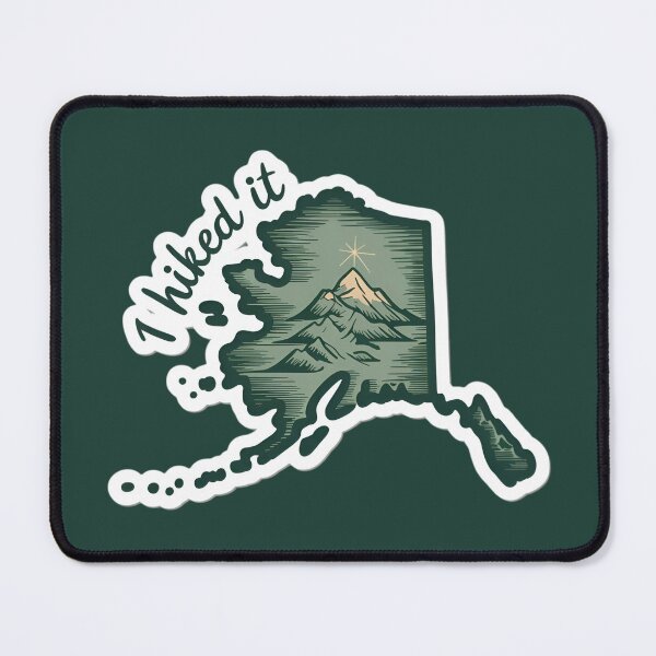 Item preview, Alaska Map Outline I Hiked Denali Peak designed and sold by Blok45.
