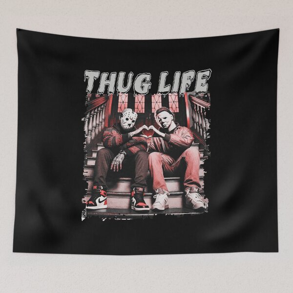 Item preview, Thug Life Halloween Ghostface Michael Myers - Jason  designed and sold by Jasonvoorhees21.