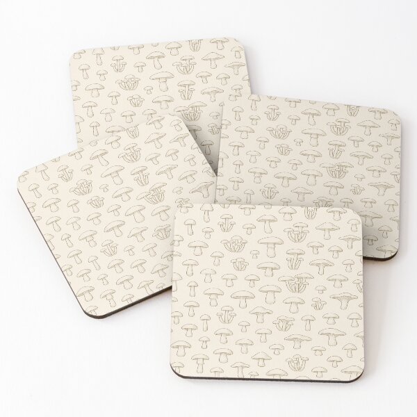 Item preview, mushroom pattern, minimalistic art line designed and sold by PourtionOfArt.