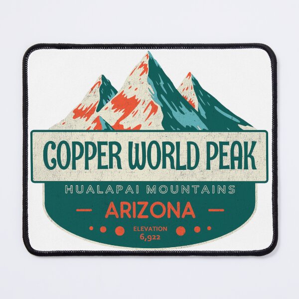 Item preview, Copper World Peak, Hualapai Mountains, Arizona, Mountain Design designed and sold by Wanderful-roads.