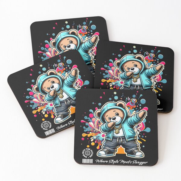 Item preview, Swagger Teddy | Hip-Hop Dab Streetwear Bear Design designed and sold by UsandCoDesigns.