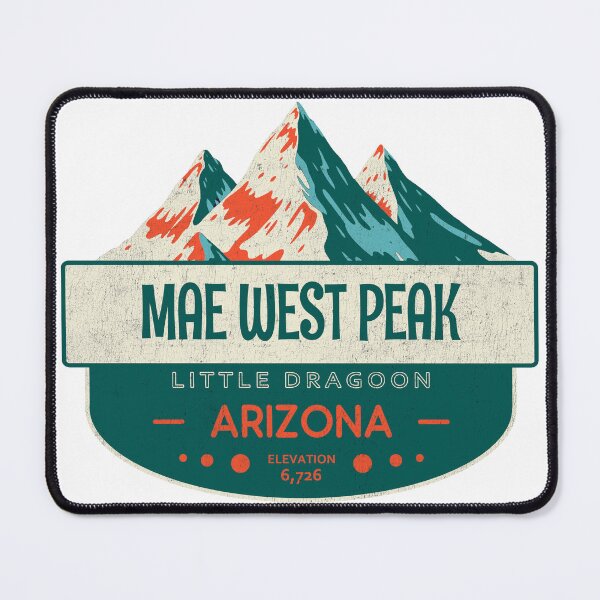 Item preview, Mae West Peak, Little Dragoon Mountains, Arizona, Mountain Design designed and sold by Wanderful-roads.