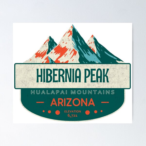 Item preview, Hibernia Peak, Hualapai Mountains, Arizona, Mountain Design designed and sold by Wanderful-roads.