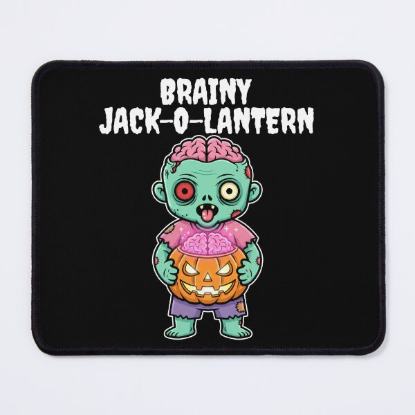 Item preview, BRAINY JACK-O-LANTERN - ZOMBIE HALLOWEEN designed and sold by KEF Custom.