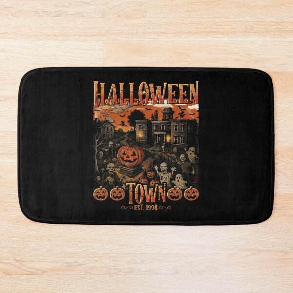Item preview, Halloween Town Pumpkin Graveyard Spooky Nightscape designed and sold by Snowmiser254.