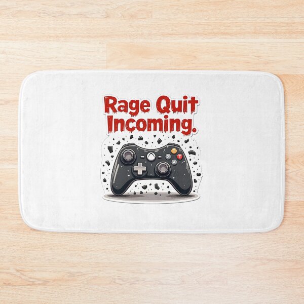 Item preview, Rage Quit Design - Hardcore Gamer Badge for esports and Fighting Controllers designed and sold by SlightlyUnreal.
