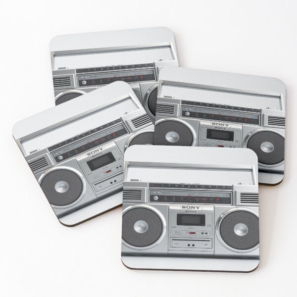 Item preview, Minimalist Retro Boombox - Old School Ghetto Blaster designed and sold by WHITE FLAME PRINTS.