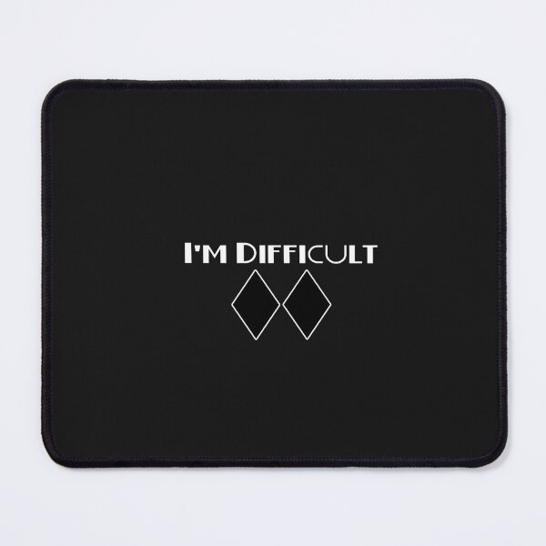 Item preview, I Am Difficult Skier Double Black Diamond designed and sold by MarquitaHeard.