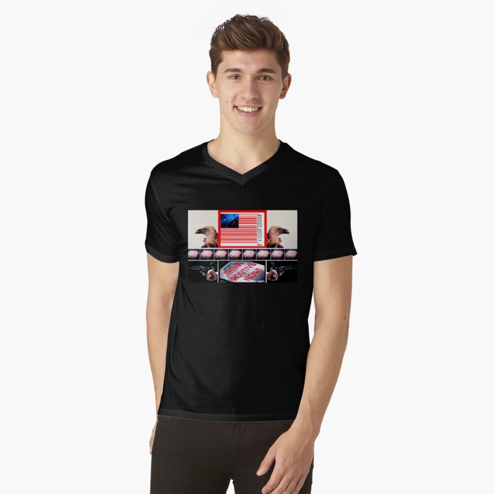 Think positive Camiseta de cuello en V