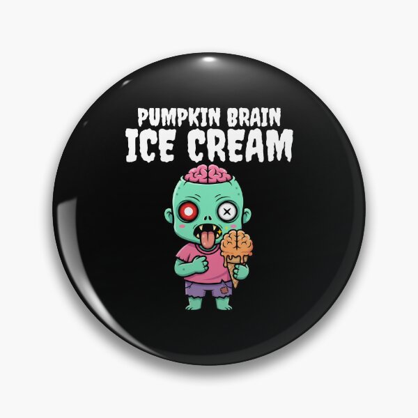 Item preview, PUMPKIN BRAIN ICE CREAM - ZOMBIE HALLOWEEN designed and sold by KEF Custom.