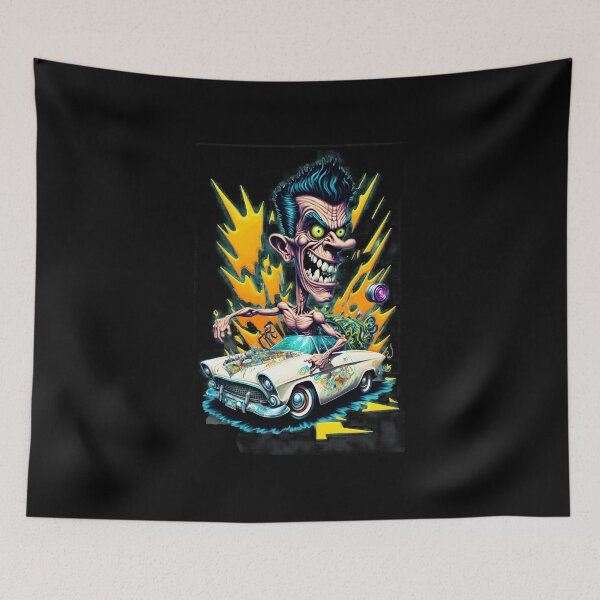 Item preview, Ratfink Hot Rod Greaser Cartoon Muscle Mayhem designed and sold by Witchwayto254.