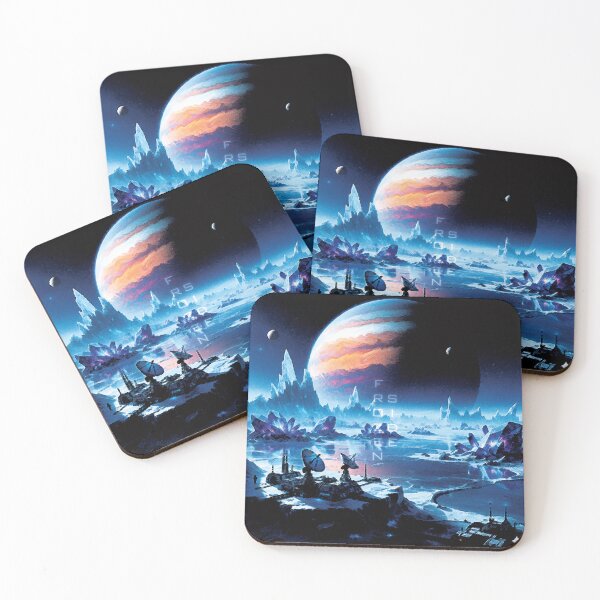 Item preview, Frozen Side – Futuristic Moon Base Art designed and sold by jhharoon.