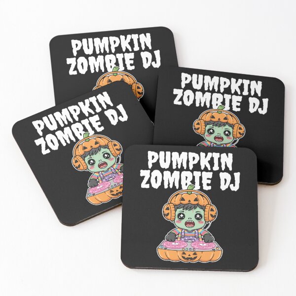 Item preview, PUMPKIN ZOMBIE DJ - ZOMBIE HALLOWEEN designed and sold by KEF Custom.