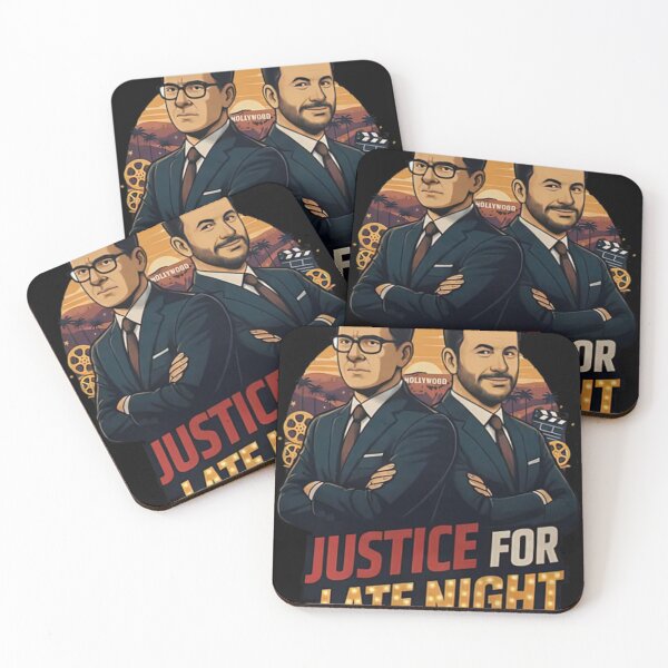 Item preview, Jimmy Kimmel, Stephen Colbert, Justice For Late Night, TV Show Gift, Talk Show Host Fan Apparel, Popular Comedy designed and sold by VerdieKautz.