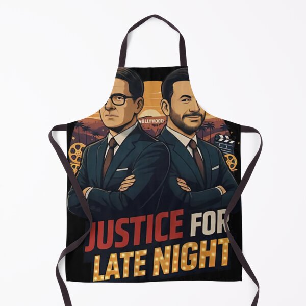 Item preview, Jimmy Kimmel, Stephen Colbert, Justice For Late Night, TV Show Gift, Talk Show Host Fan Apparel, Popular Comedy designed and sold by VerdieKautz.