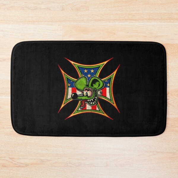Item preview, Ratfink Iron Cross American Flag Kustom Icon designed and sold by Witchwayto254.
