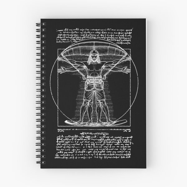 Item preview, Kiteboarding Kitesurfing Vitruvian Man Leonardo Da Vinci designed and sold by GrandeDuc.