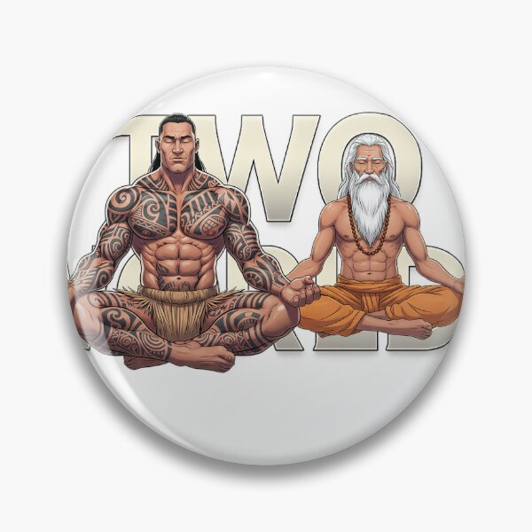 Item preview, Two Worlds — The Ritual Balance | Maori Warrior & Yoga Master Meditation by VLF designed and sold by VitalLifeForce.