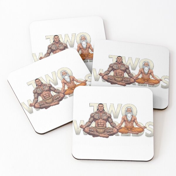 Item preview, Two Worlds — The Ritual Balance | Maori Warrior & Yoga Master Meditation by VLF designed and sold by VitalLifeForce.