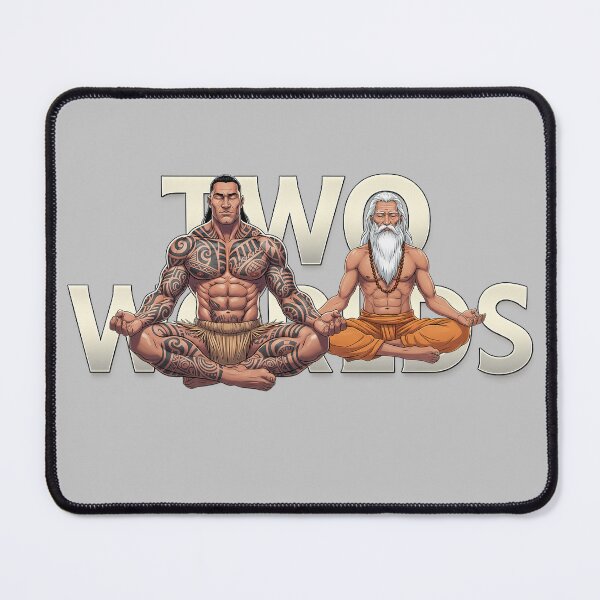 Item preview, Two Worlds — The Ritual Balance | Maori Warrior & Yoga Master Meditation by VLF designed and sold by VitalLifeForce.